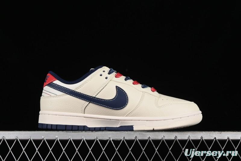 Nike SB Dunk Low Gucci Collaboration - Beige Blue Patchwork Anniversary High-End Custom Low-Top Casual Sneakers - XY1688-003