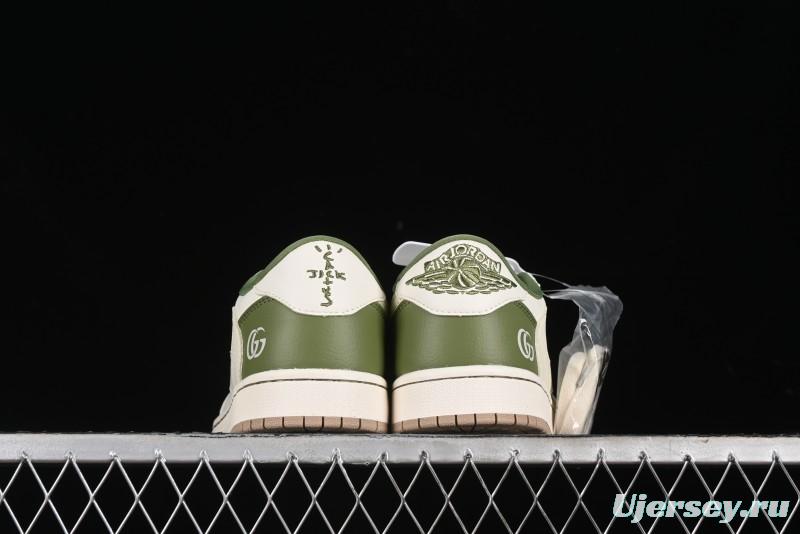 Nike Travis Scott x Fragment Design x Air Jordan 1 Low OG SP AJ1 Low-Top Casual Sneakers - XY2688-105