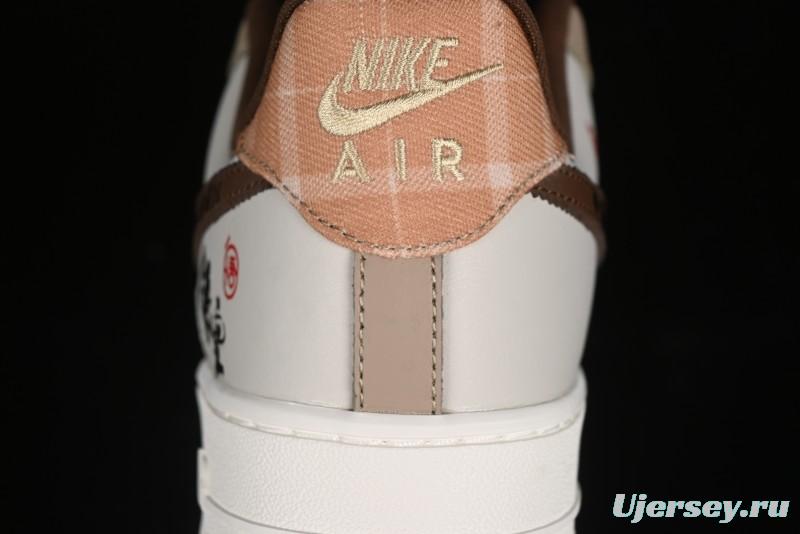 Nike Air Force 1 '07 Low Sun Black Myth Wukong Painting Leisure Sneakers - FV3202-122