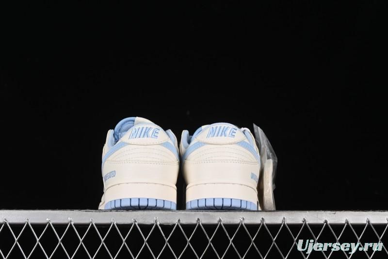 Nike SB Dunk Low UN Collaboration - Sky Blue Anniversary High-End Custom Low-Top Casual Skate Shoes - BB2699-212