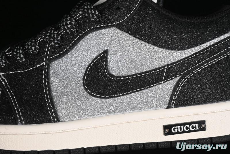 Nike Air Jordan 1 Low Retro Basketball Shoes Custom Starry Sky Design - SJ9950-012
