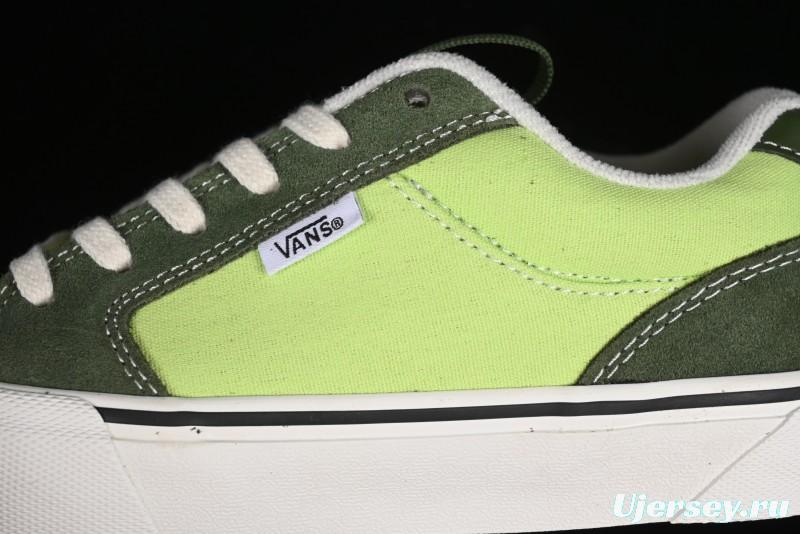 Vans Chukka Push Low-Top Skate Shoes with Slip-Resistant Sole in Apple Green - VN0008ZE08P