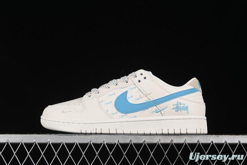 Nike SB Dunk Low Stussy Anniversary Custom Low-Top Casual Skate Shoes - SJ2068-281
