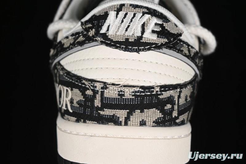 Nike SB Dunk Low Dior Collaboration Anniversary High-End Custom Low-Top Casual Sneakers - SJ2068-286