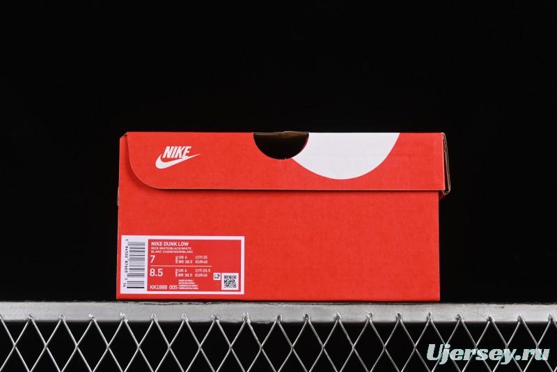 Nike SB Dunk Low Violent Bear Collaboration - Woven Black Swoosh Anniversary Custom Low-Top Casual Skate Shoes - KK1888-005