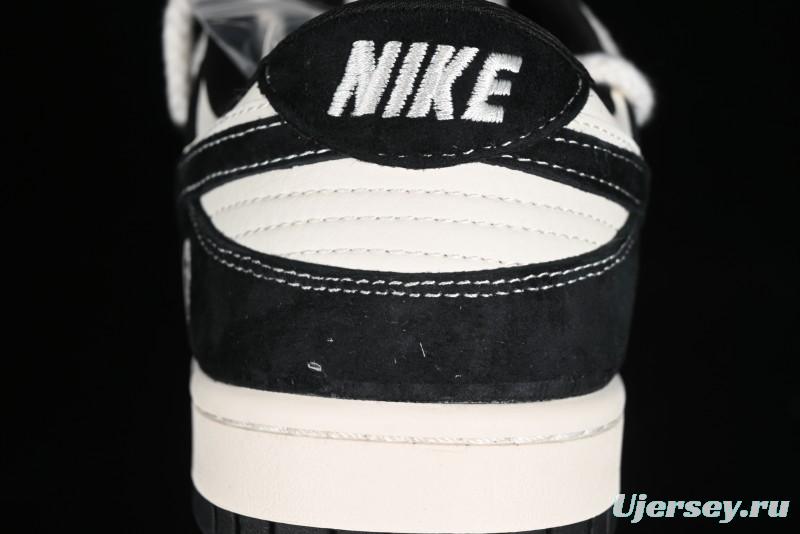 Nike SB Dunk Low BAPE Collaboration Strap Black Hook Anniversary Custom Low-Top Casual Sneakers - SJ2068-269