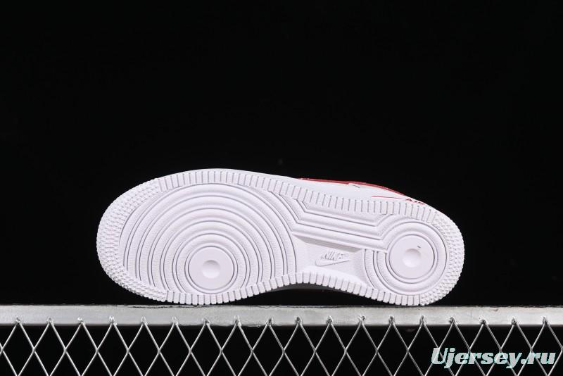 Supreme x Nike Air Force 1 '07 Low Casual Sneakers with Full-Length Air Solo Cushion - CU9225-010