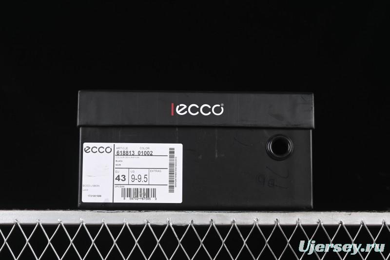 ECCO 2024 New Fashion Simple Versatile Genuine Leather White Sneakers - 61881301002