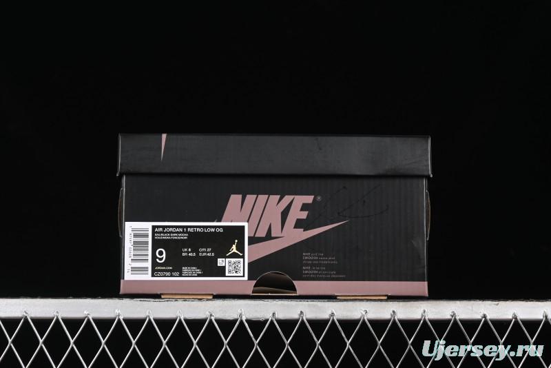 Nike Air Jordan 1 Low AJ1 Retro Basketball Shoes with Mocha Suede Accents - CZ0790-102