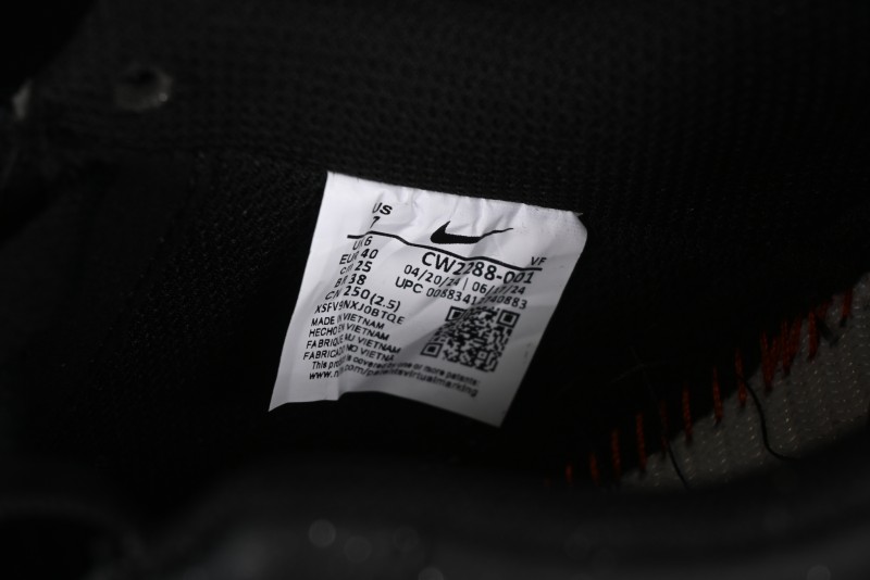 Nike Air Force 1 '07 Low Graffiti Black Silver Anime Hand-Painted Casual Sneakers - CW2288-012