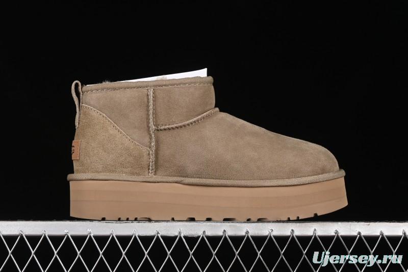UGG Classic Ultra Mini Platform 3CM Wool Short Boots with TREADLITE Technology - 1135092