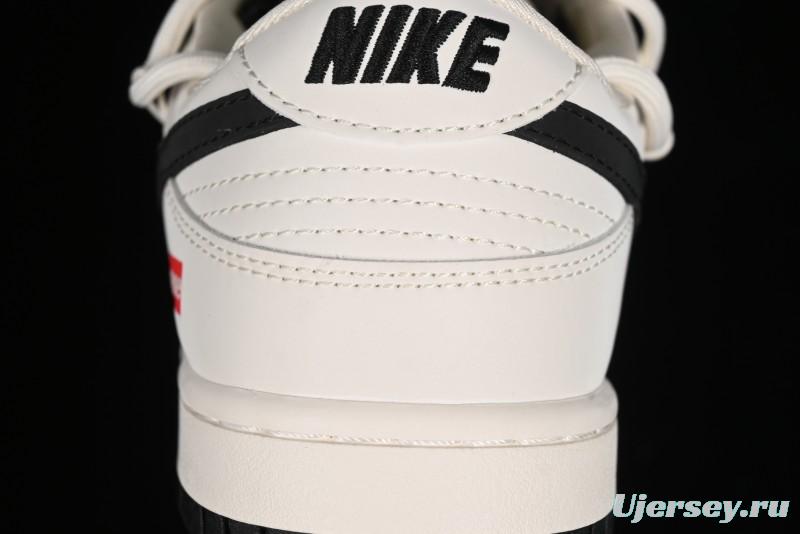 Nike SB Dunk Low Supreme Collaboration - Starry Night Black Engraving Anniversary High-End Custom Low-Top Casual Skate Shoes - JJ5688-108