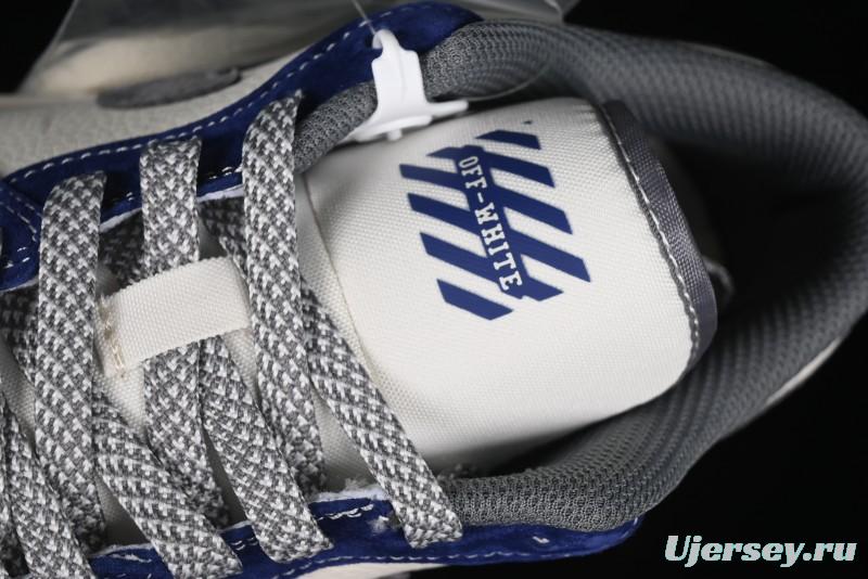 Nike Air Jordan 1 Low OFF-WHITE Collaboration - Qilin Blue Retro Basketball Shoes - WG8850-013