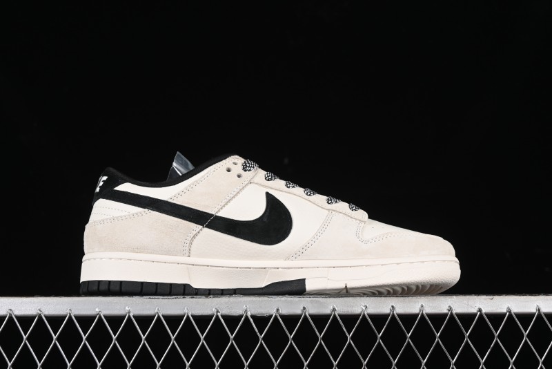 Nike SB Dunk Low x Supreme x Stussy Triple Collaboration Off-White Black Swoosh Anniversary High-End Custom Low-Top Casual Skate Shoes - SJ2068-270