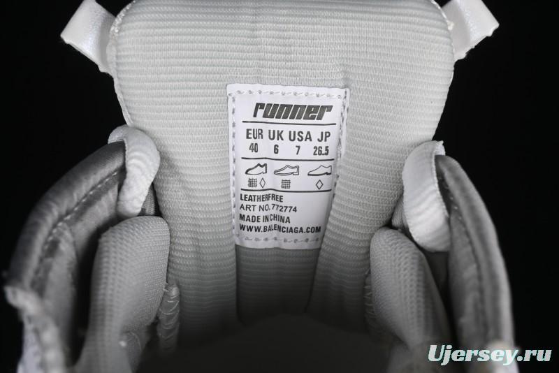 Balenciaga Runner Kith Four Color Retro Casual Sneakers - W3RMU9517