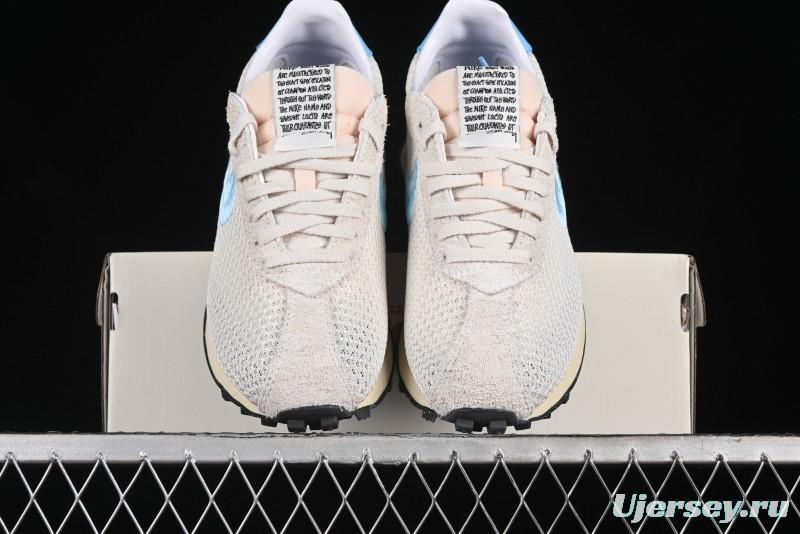 Nike Stussy Roshe Run LD-1000 Comfortable Versatile Non-Slip Durable Waffle Low-Top Casual Running Shoes - FQ5369-001