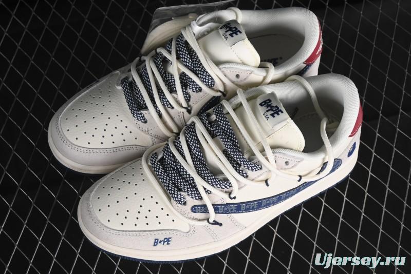 Nike Travis Scott x Fragment Design x Air Jordan 1 Low OG SP AJ1 Bape Collaboration - SJ0086-133