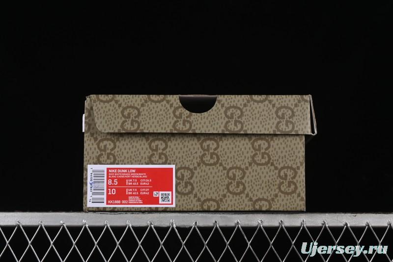 Nike SB Dunk Low Gucci Collaboration Anniversary High-End Custom Sneakers - KK1888-002