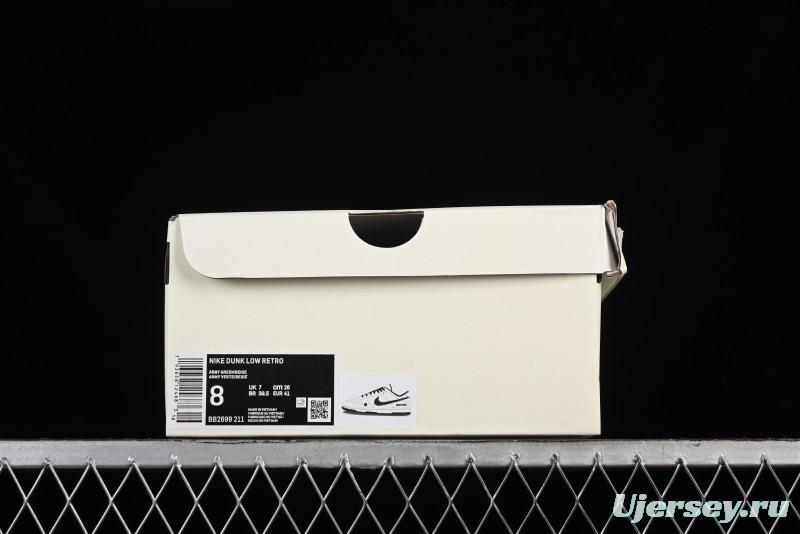 Nike SB Dunk Low UN Collaboration - Letter Green Anniversary High-End Custom Low-Top Casual Skate Shoes - BB2699-211