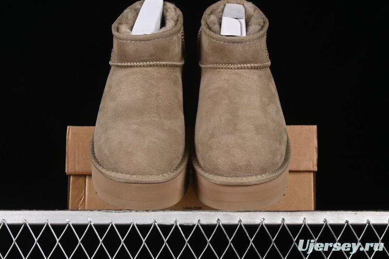 UGG Classic Ultra Mini Platform 3CM Wool Short Boots with TREADLITE Technology - 1135092