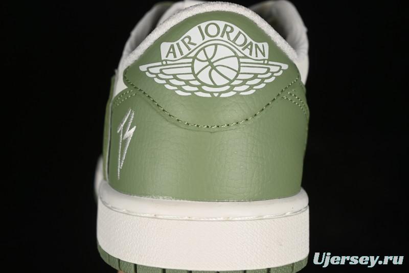 Nike Travis Scott x Fragment Design x Air Jordan 1 Low OG SP AJ1 Low Top Casual Sneakers - DM7866-019