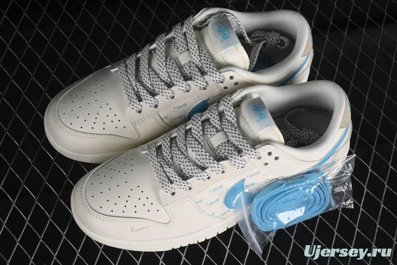Nike SB Dunk Low Stussy Anniversary Custom Low-Top Casual Skate Shoes - SJ2068-281