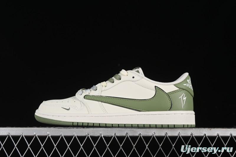 Nike Travis Scott x Fragment Design x Air Jordan 1 Low OG SP AJ1 Low Top Casual Sneakers - DM7866-019