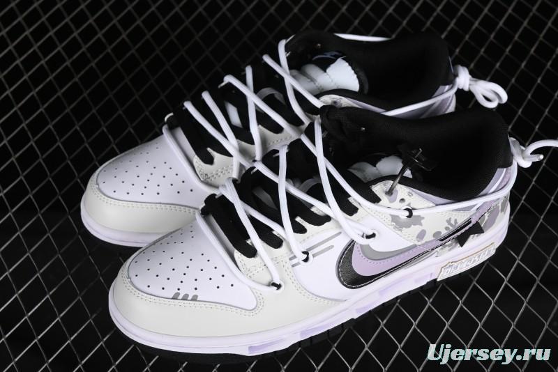 Nike Dunk Low SB Special Mission Camo Navy Black White Purple Grey Skateboarding Shoes - DD1391-100