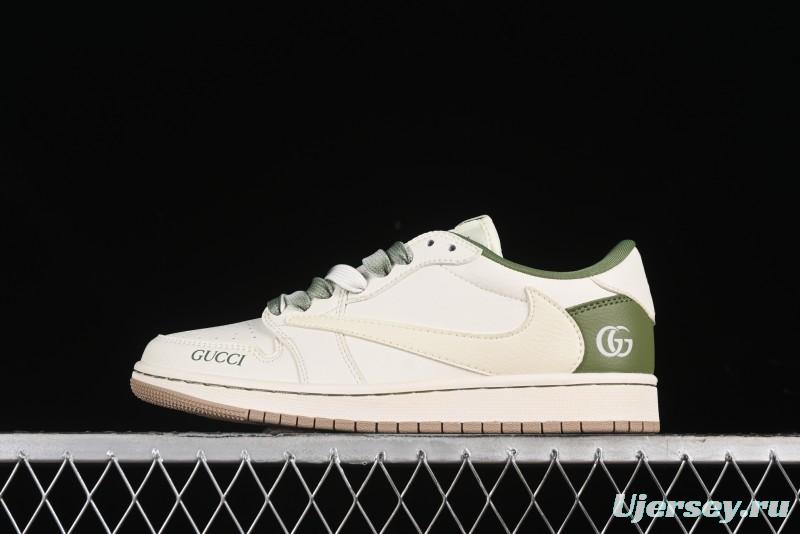 Nike Travis Scott x Fragment Design x Air Jordan 1 Low OG SP AJ1 Low-Top Casual Sneakers - XY2688-105