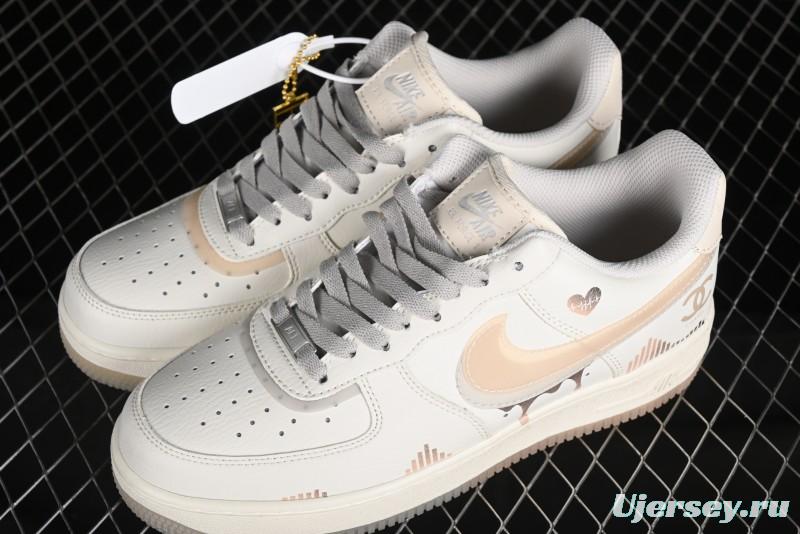 Nike Air Force 1 '07 Low Heart "Rate Beating" Casual Sneakers - CW1574-708