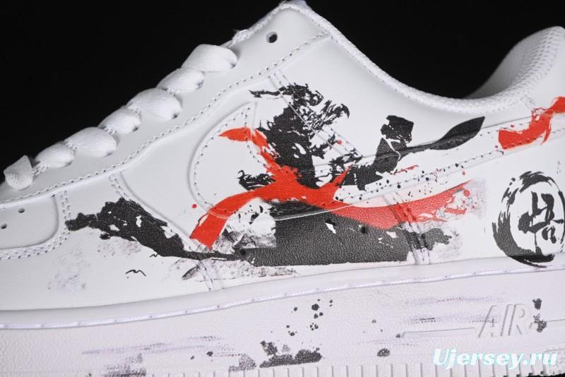 Nike Air Force 1 '07 Low Black Myth Wukong Custom Spray Paint Gift Box Low-Top Casual Sneakers - ZH0316-043