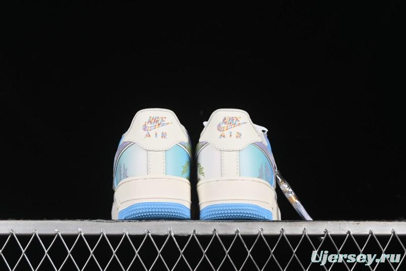 Nike Air Force 1 '07 Low Casual Sneakers "Crystal Dragon Palace" - DB3301-303