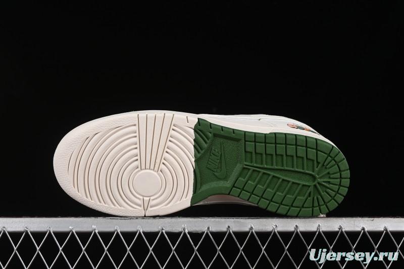 Nike SB Dunk Low Gucci Collaboration Anniversary High-End Custom Sneakers - DQ1098-398