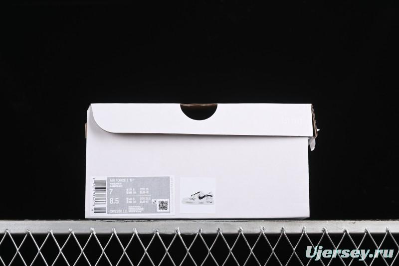 Nike Air Force 1 '07 Low Custom Hand-Painted 2D Theme with Broken Three-Hook Shadow and Strap - CW2288-111