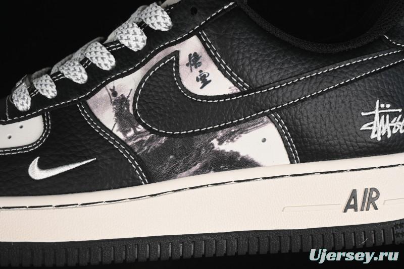 Nike Air Force 1 '07 Low Stussy Collaboration - Mythical Wukong Low-Top Casual Sneakers - XZ6188-555