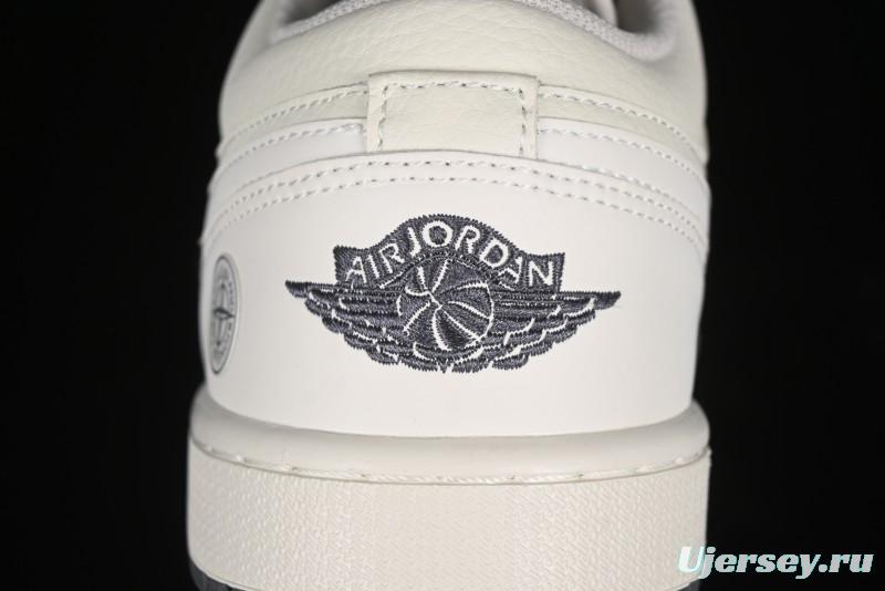 Nike Air Jordan 1 Low Retro Basketball Shoes Stone Island Collaboration - DC2024-025