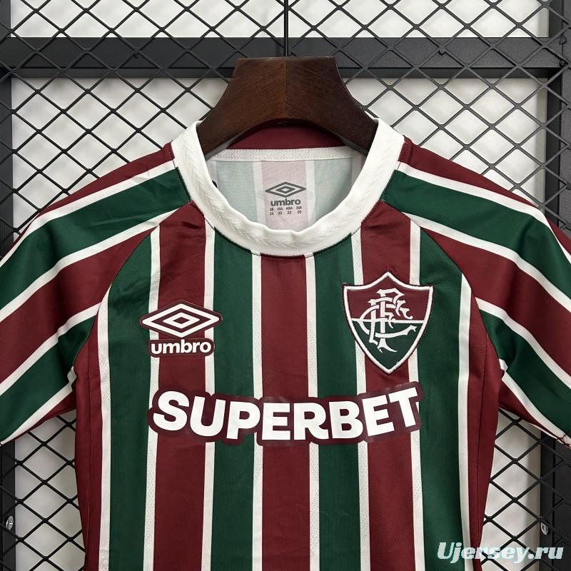 25/26 Kids Fluminense Home Size 16-28 Jersey
