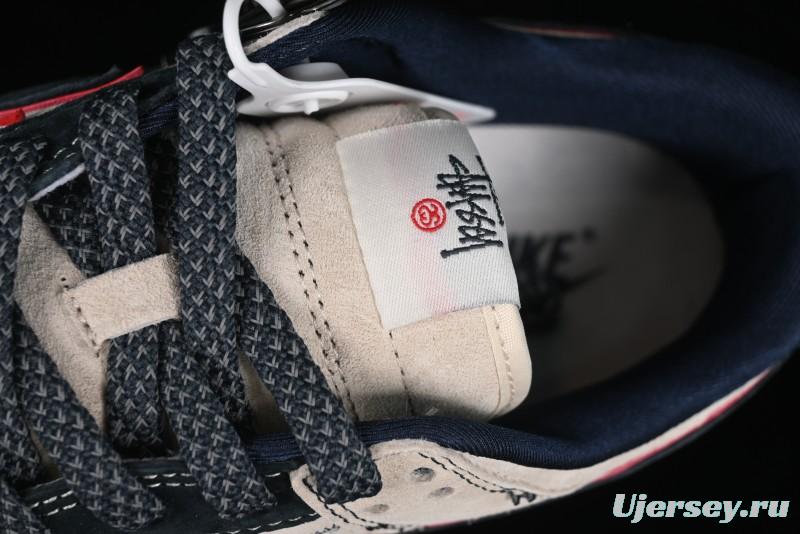 Nike SB Dunk Low Stussy Collaboration - Anniversary High-End Custom Low-Top Casual Skate Shoes - DQ1098-520