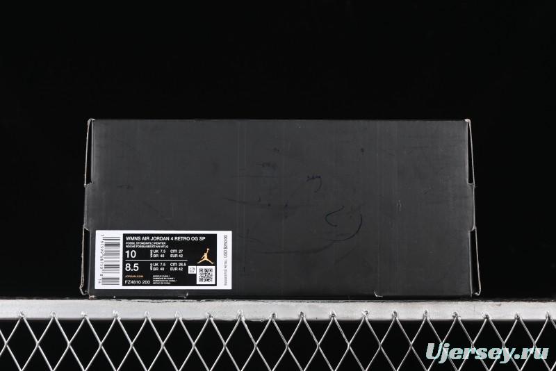 Nike A Ma Maniere x Air Jordan 4 Retro "Fossil Stone" - FZ4810-200