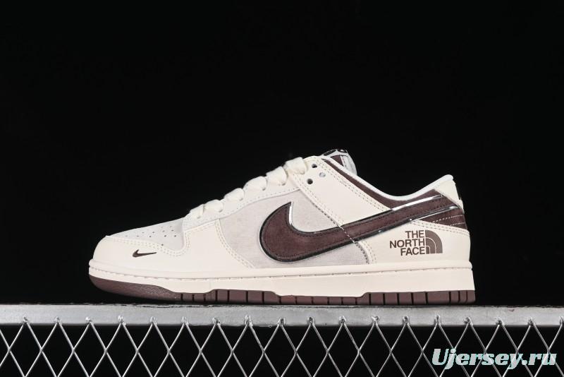 Nike SB Dunk Low The North Face Collaboration Anniversary Edition Premium Custom Low-Top Casual Skate Shoes - DQ1098-515