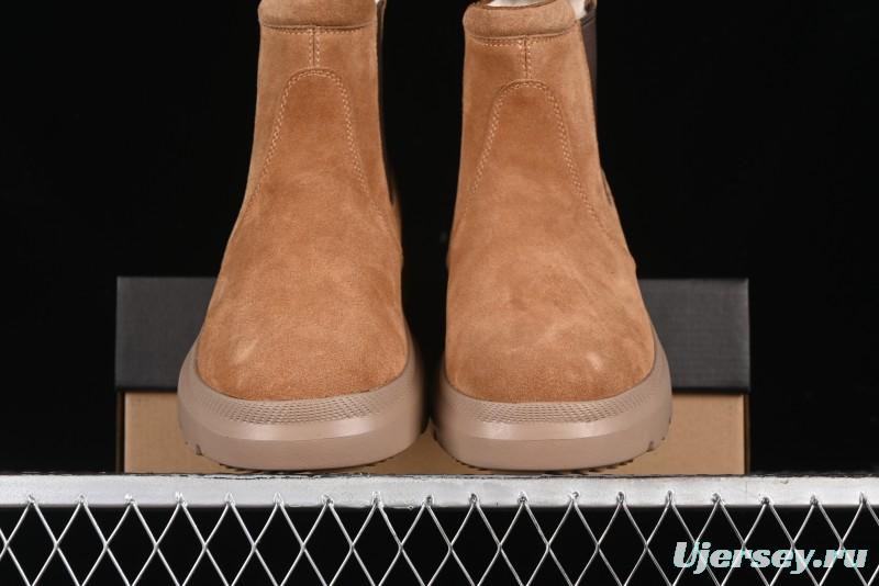 UGG Burleigh Chelsea Winter Snow Boots for Men with Lightweight Anti-Slip Sole and Genuine Wool Leather - 1152050