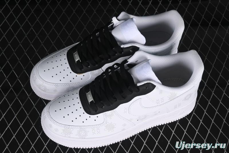 Nike Air Force 1 '07 Low Black Silk Chinese Style Casual Sneakers - ZH0316-036