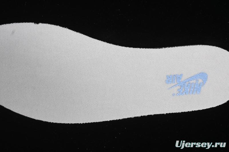 Nike Travis Scott x Fragment Design x Air Jordan 1 Low OG SP AJ1 Supreme Collaboration - White Blue Lettering Low Top Casual Sneakers - XY2688-116