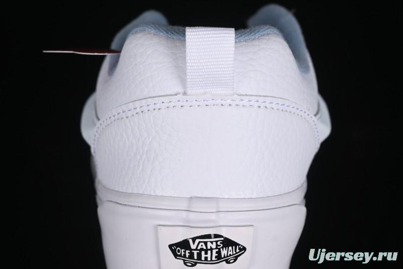 Vans Classics Knu Skool Full Grain Leather White Bread Sneakers - VN0009QCDSB
