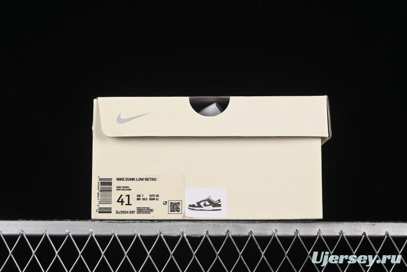 Nike SB Dunk Low UN Phantom Military Green Black Swoosh Anniversary Custom Low-Top Casual Skate Shoes - DJ2024-037
