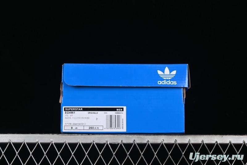 Adidas Superstar EG4961 Black Star Shell Toe Casual Sneakers - EG4961