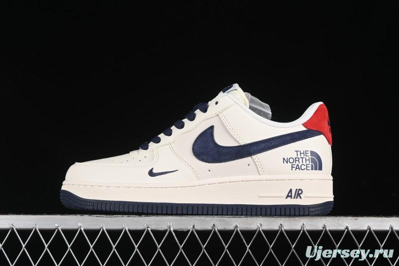 Nike Air Force 1 '07 Low The North Face Collaboration - White Blue Red Casual Sneakers - XZ6188-016