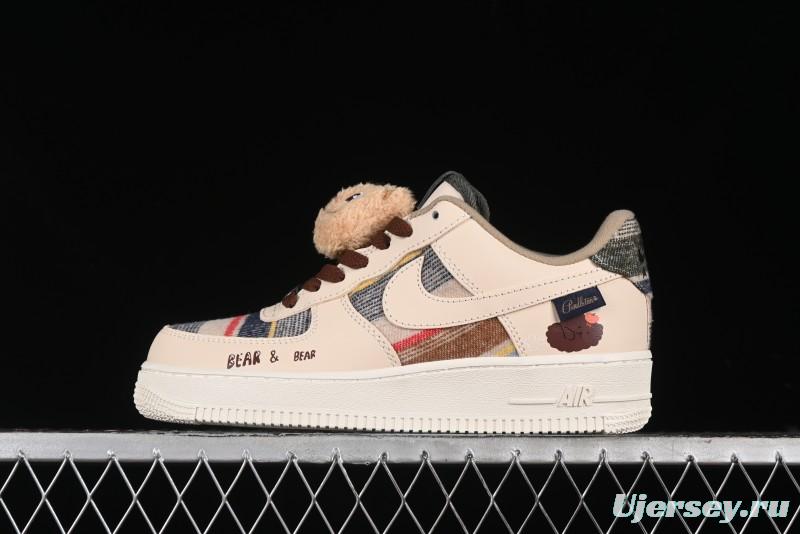 Nike Air Force 1 '07 Low Farting Bear Casual Sneakers - CW2289-230