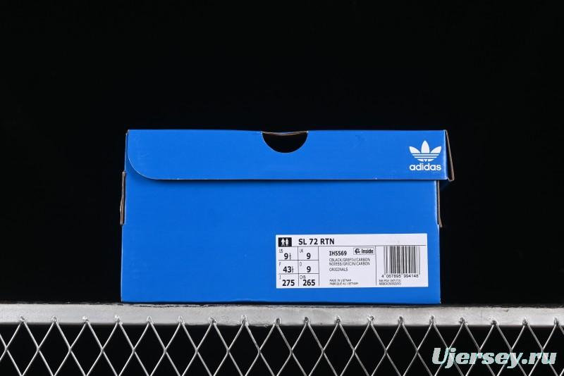 Adidas Originals SL 72 Retro Running Shoes with Ecotex Tongue and EVA Midsole - IH5569