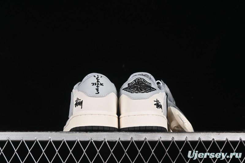Nike Travis Scott x Fragment Design x Air Jordan 1 Low OG SP AJ1 Retro Sneakers - SJ2068-122